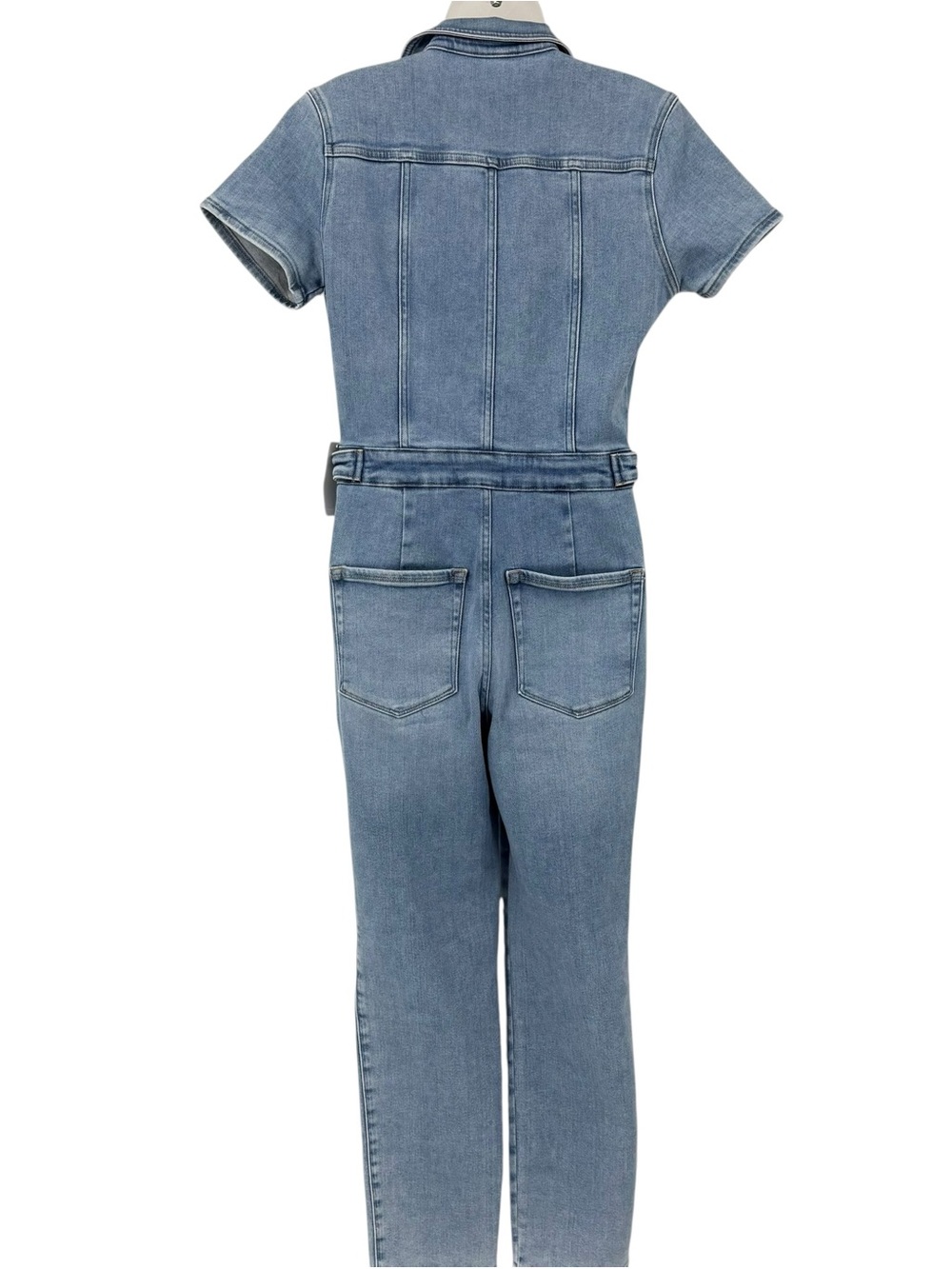 Good American Fit For Success Denim Jumpsuit NWT Medium Utility Chic Blue - Picture 10 of 14